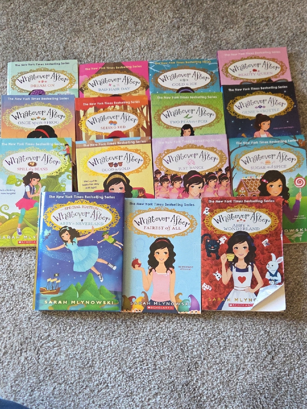 15 Whatever After Book Set by Sarah Mlynowski - Colorful Covers